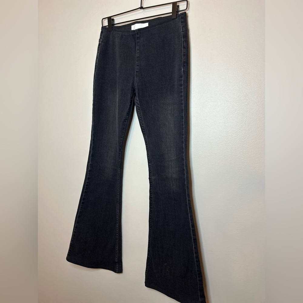 Newbury Kustom Midrise 70’s Bell Bottom Flare Stretch Pull On Jeans Size S - Picture 9 of 11